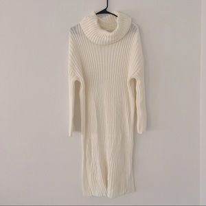 Off-white sweater dress